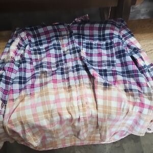 Plaid Button-Up Shirt